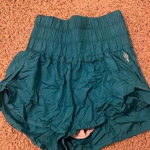 Teal free people movement shorts
